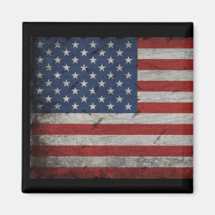 Aimant drapeau américain vintage 4 juillet