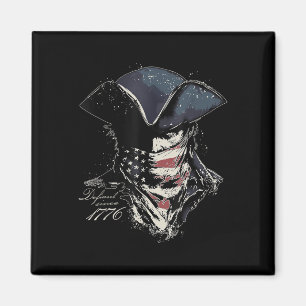 Aimant Drapeau américain vintage Retro Patriot Defiant de
