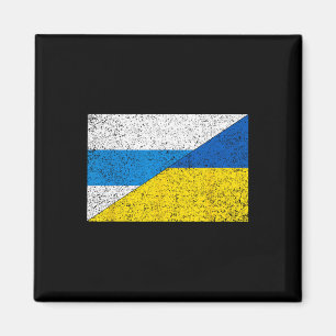 Aimant Drapeau anti-guerre russe Drapeau ukrainien Net Vo