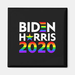 Aimant Drapeau arc-en-ciel de la fierté gay LGBT Biden Ha
