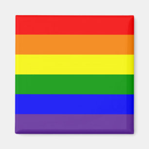 Aimant Drapeau arc-en-ciel de la fierté lesbienne gay LGB