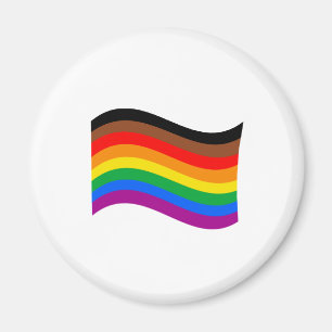 Aimant Drapeau arc-en-ciel de Philly Pride