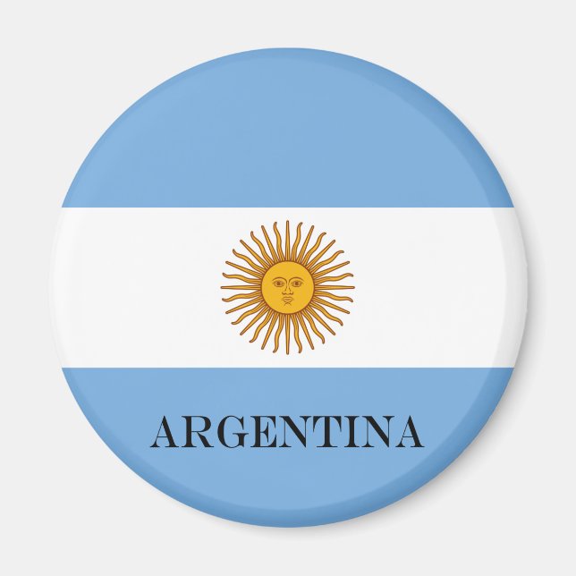 Aimant Drapeau argentin Bandera De Argentina (Devant)