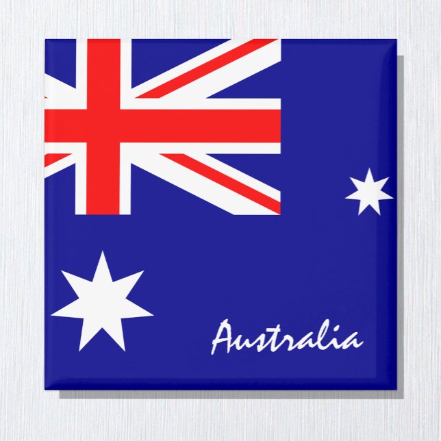 Aimant Drapeau australien & Vacances de Sydney/Vacances s (Créateur téléchargé)