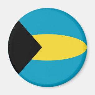 Aimant drapeau Bahamas Fisheye