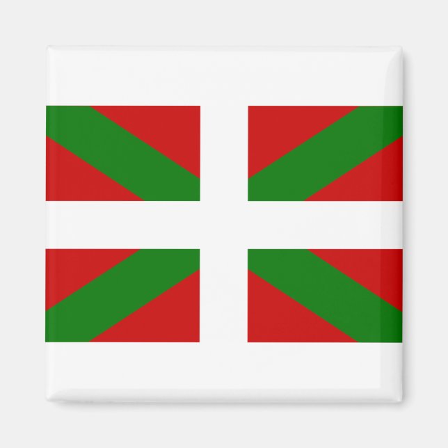 Aimant drapeau basque (Devant)