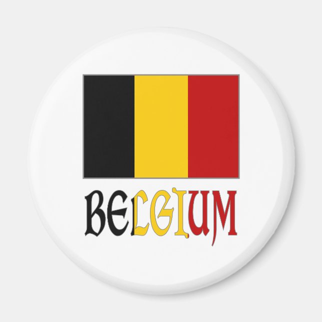 Aimant Drapeau belge (Devant)