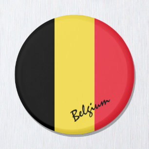 Aimant Drapeau belge Magnet, vacances Bruxelles, Belgique