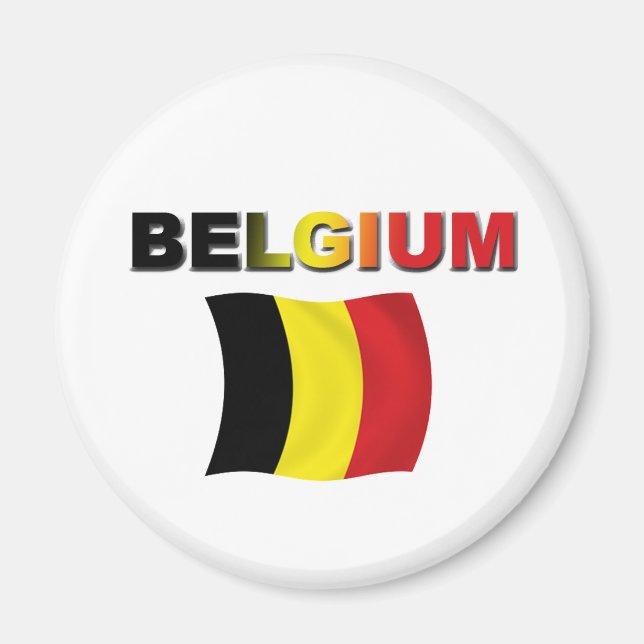 Aimant Drapeau Belgique (Devant)