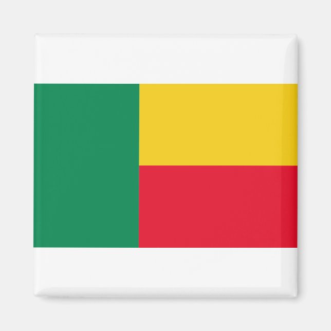 Aimant Drapeau Bénin (Devant)