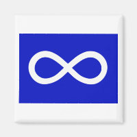 Drapeau bleu métis
