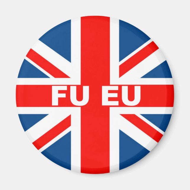 Aimant Drapeau britannique anti-UE (Devant)