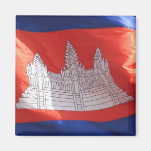 Aimant drapeau cambodge wat