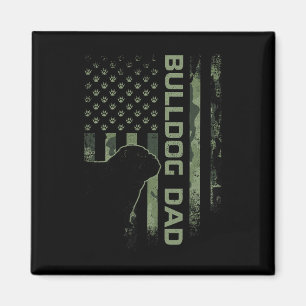 Aimant Drapeau Camo vintage Usa Fier Français Bulldog Pap