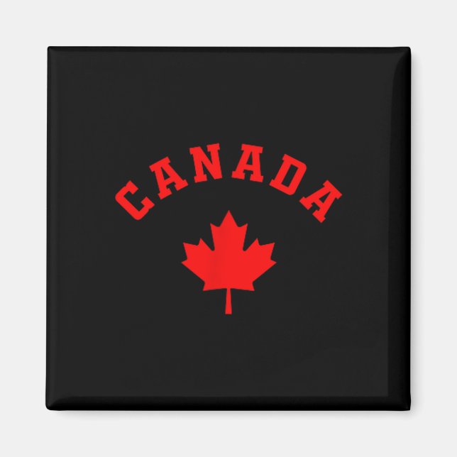 Aimant Drapeau canadien Canada feuille d'érable randonnée (Devant)