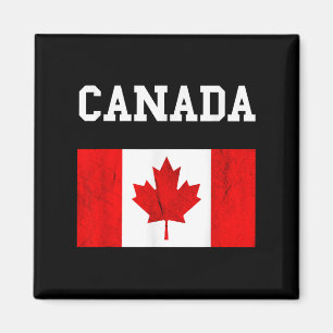 Aimant Drapeau canadien Feuille d'érable
