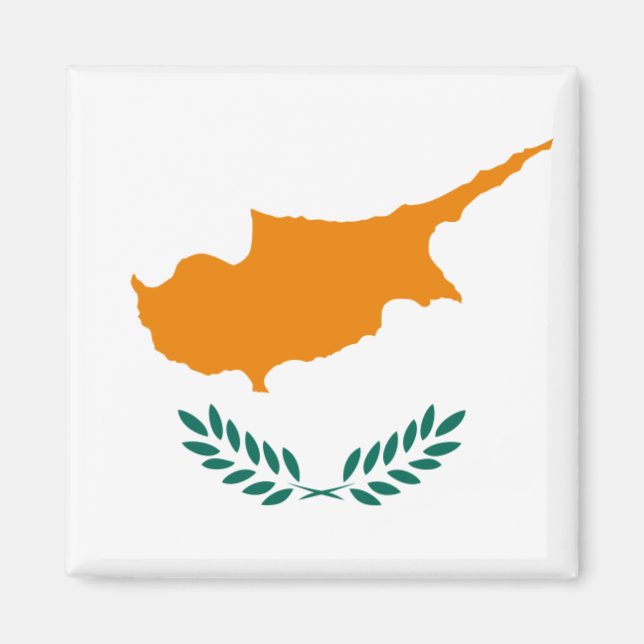 Aimant Drapeau Chypre CY (Devant)