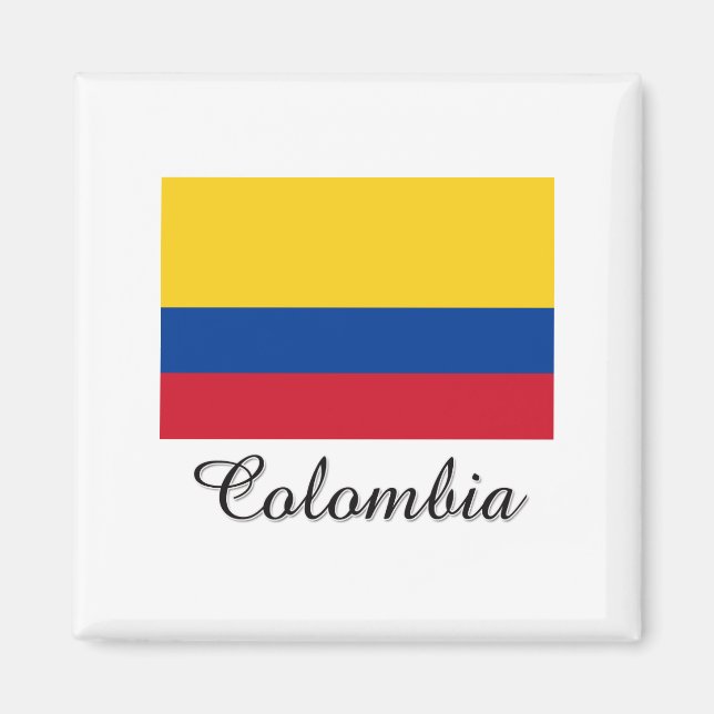 Aimant Drapeau Colombie (Devant)
