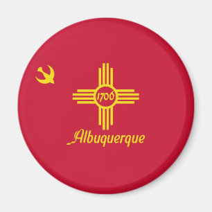 Aimant Drapeau d'Albuquerque (Nouveau-Mexique)