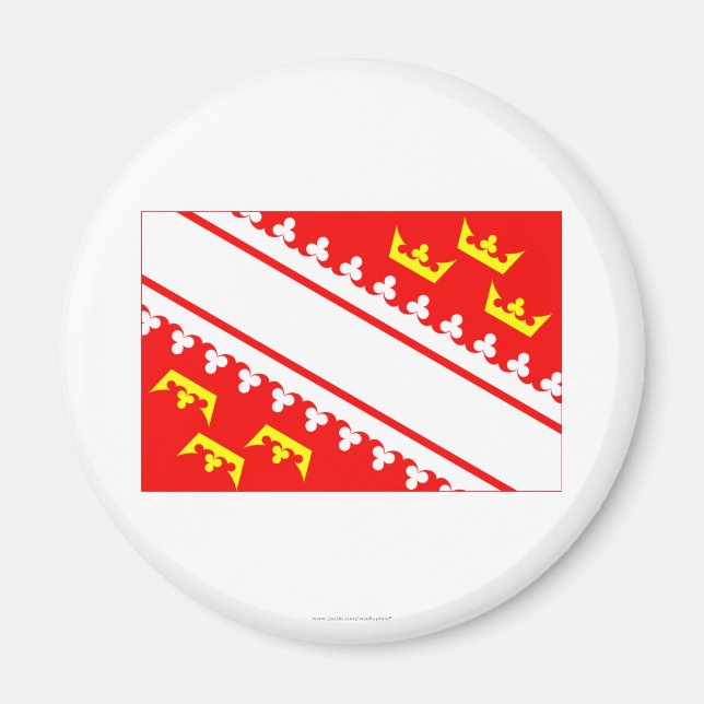 Aimant Drapeau d'Alsace (Devant)