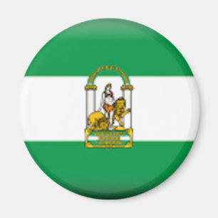 Aimant Drapeau d'Andalousie - l'Espagne