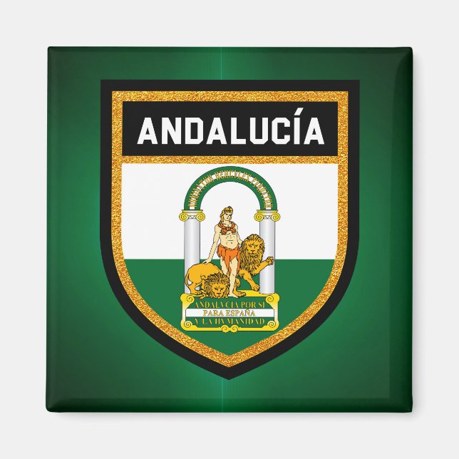 Aimant Drapeau d'Andalucía (Devant)
