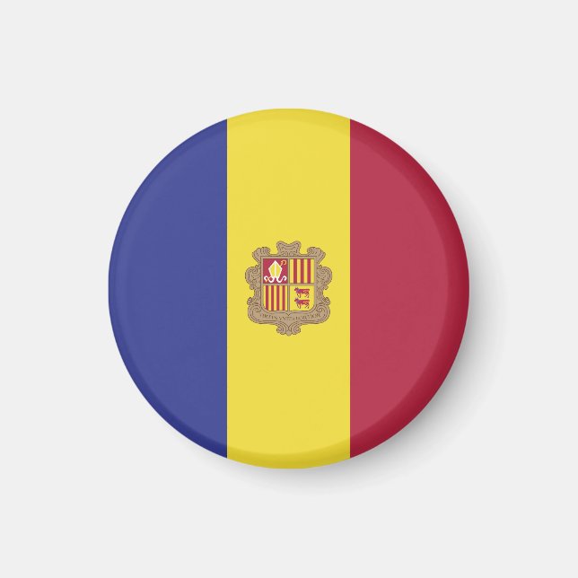 Aimant drapeau d'Andorre (Devant)
