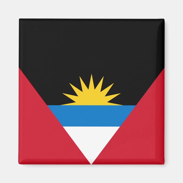 Aimant Drapeau d'Antigua-et-Barbuda (Devant)