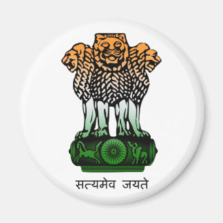 Aimant Drapeau d'armoiries de l'Inde