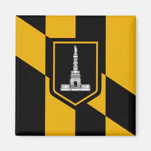 Aimant Drapeau de Baltimore (Maryland, États-Unis)