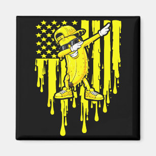 Aimant Drapeau de banane drôle de dab flag drip enfants j