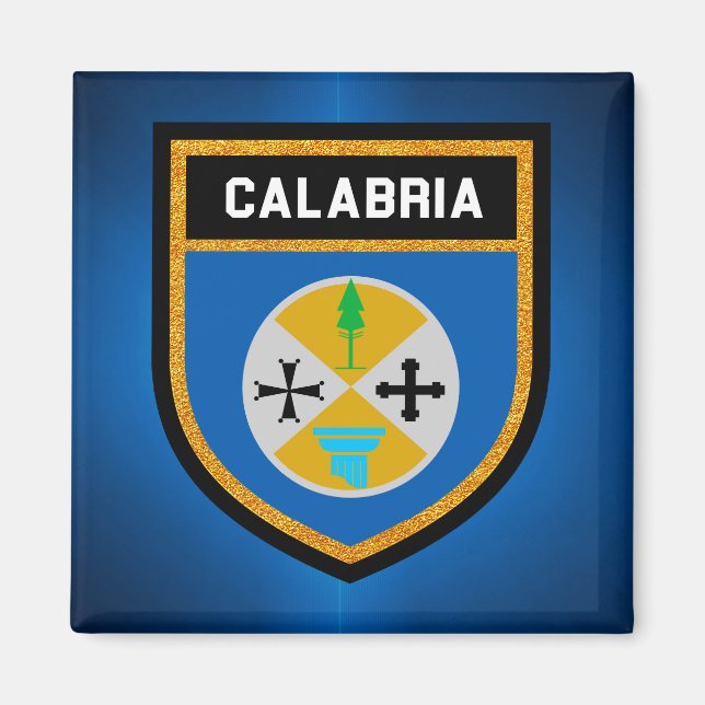 Aimant Drapeau de Calabre (Devant)