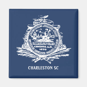 Aimant Drapeau de Charleston, Caroline du Sud
