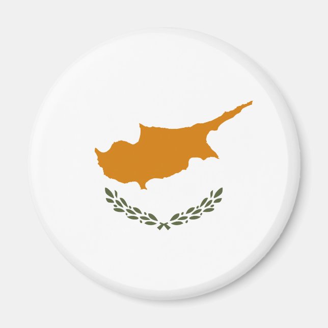 Aimant Drapeau de Chypre (Chypre grecque) (Devant)