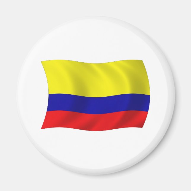Aimant drapeau de Colombie (Devant)