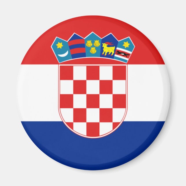 Aimant drapeau de Croatie (Devant)