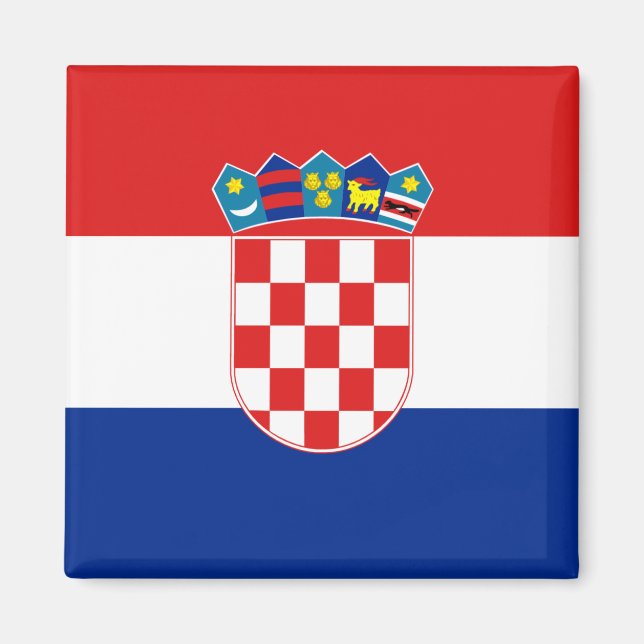 Aimant drapeau de Croatie (Devant)