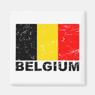 Aimant Drapeau de cru de la Belgique