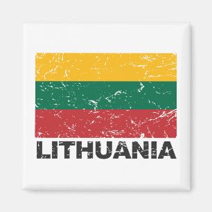 Aimant Drapeau de cru de la Lithuanie