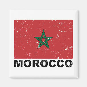 Aimant Drapeau de cru du Maroc