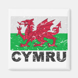 Aimant Drapeau de cru du Pays de Galles CYMRU