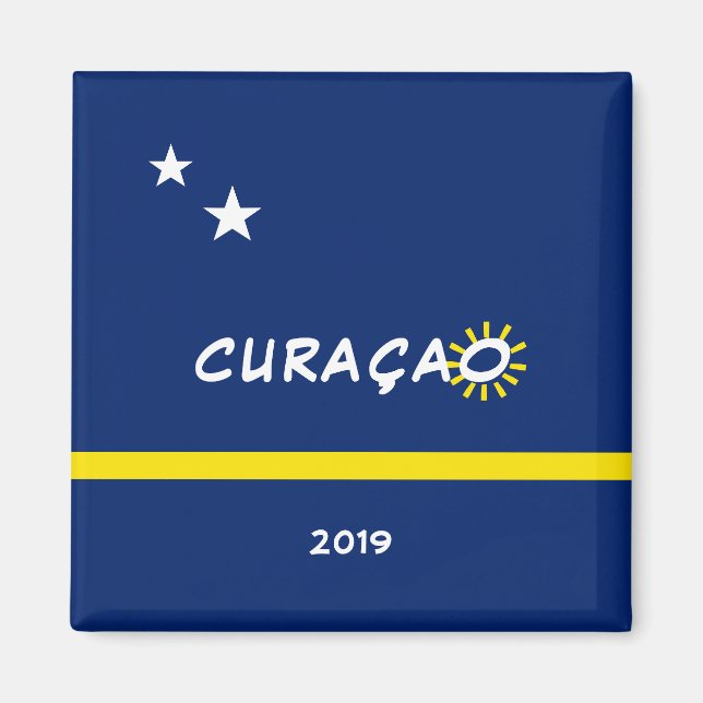 Aimant Drapeau de Curaçao (Devant)