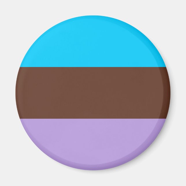 Aimant Drapeau de fierté androsexuelle (Devant)