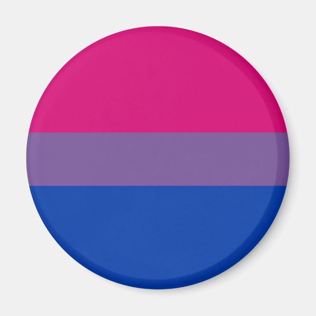 Aimant Drapeau de fierté bisexuel (Devant)