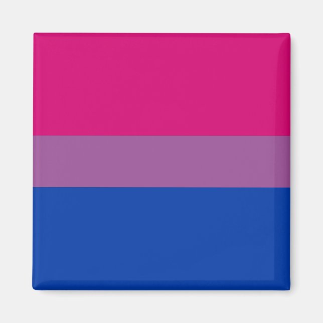 Aimant Drapeau de fierté bisexuel (Devant)