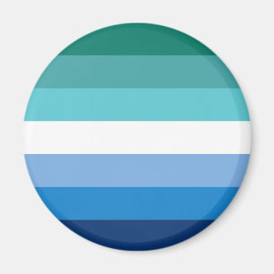 Aimant Drapeau de fierté gay masculin (Azur)