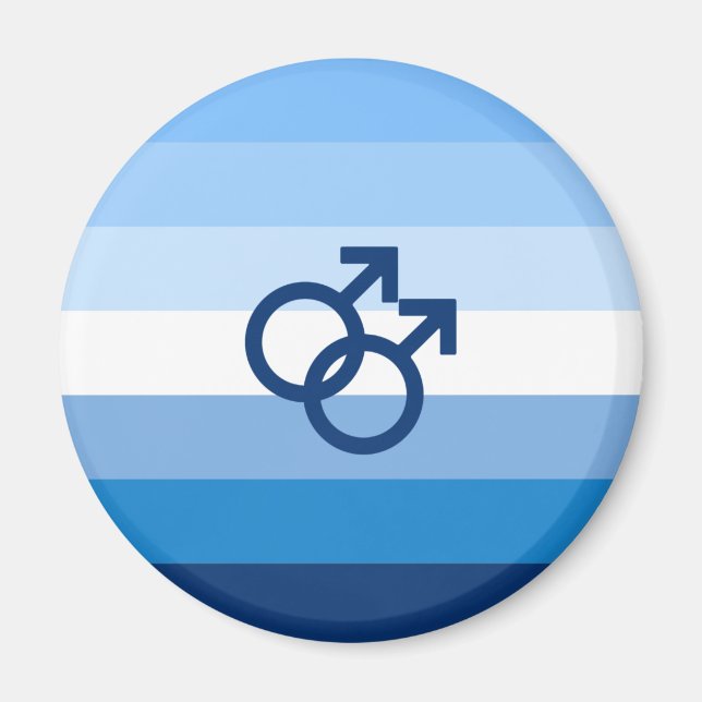 Aimant Drapeau de fierté gay MLM (Devant)