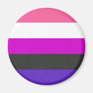 Aimant Drapeau de fierté genderfluid