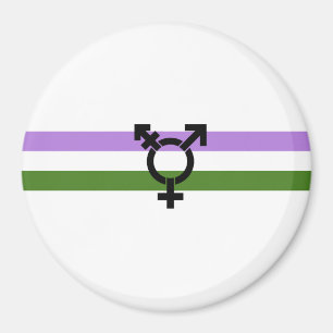 Aimant Drapeau de fierté genderqueer