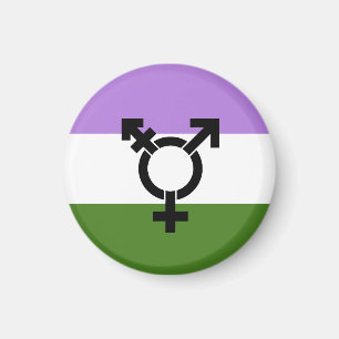 Aimant Drapeau de fierté genderqueer